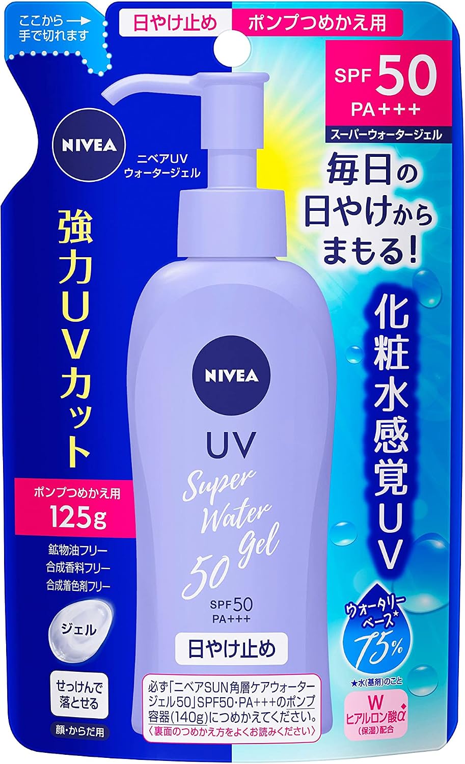 Nivea Sun Protect Super Water Gel SPF50 / PA +++ [refill] (125g)