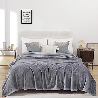Soft Fleece Blanket Twin Size - Luxury Bed Blankets Lightweight Plush Fuzzy Cozy Twin Blanket for Sofa, Couch, Travel, Camping, 60x80 inches