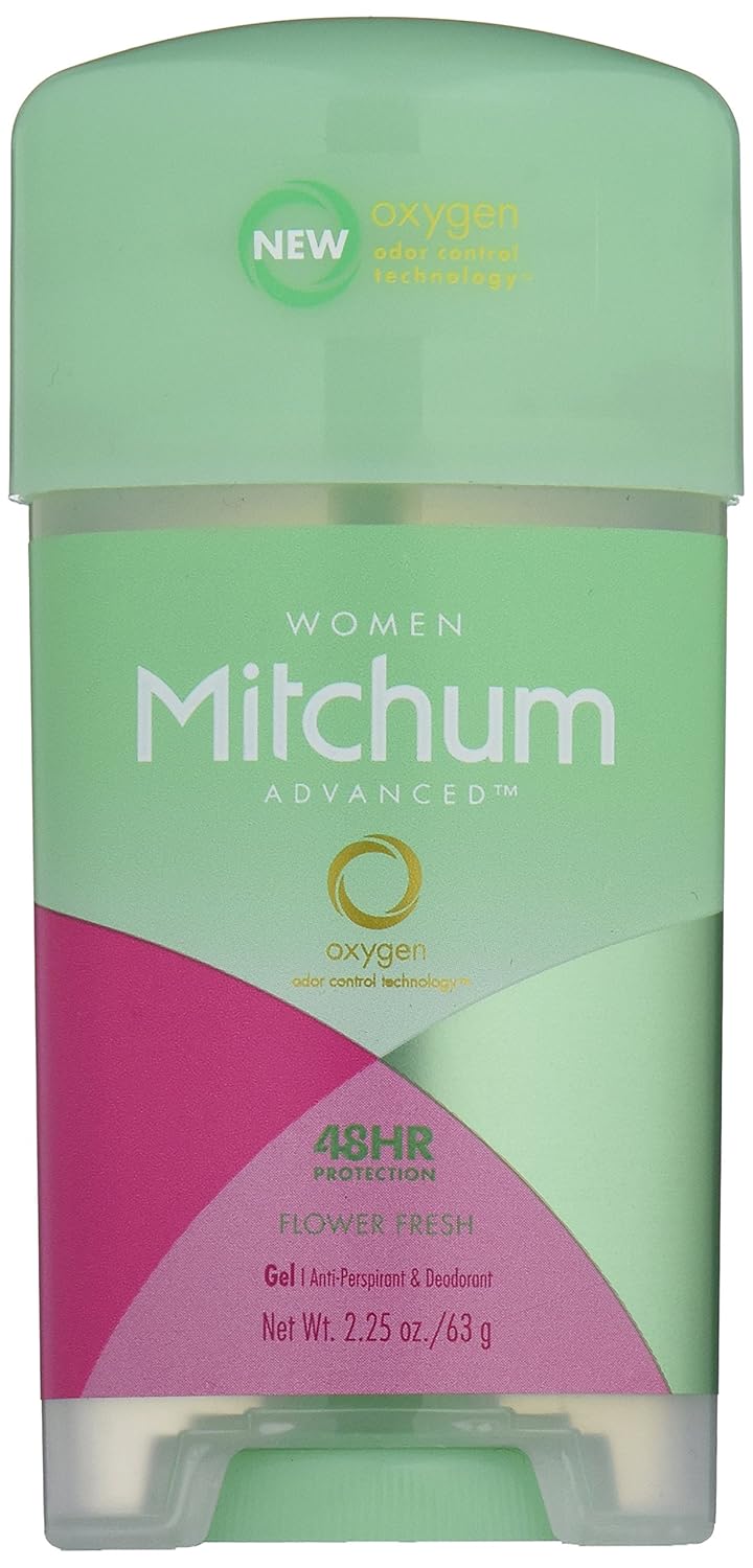 Mitchum Anti-Perspirant & Deodorant for Women, Power Gel, Flower Fresh, 2.25 oz (63 g) (Pack of 6)
