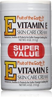 Fruit of the Earth Vitamin-E Cream 4 oz. + 4 oz. Jar (Case of 6)