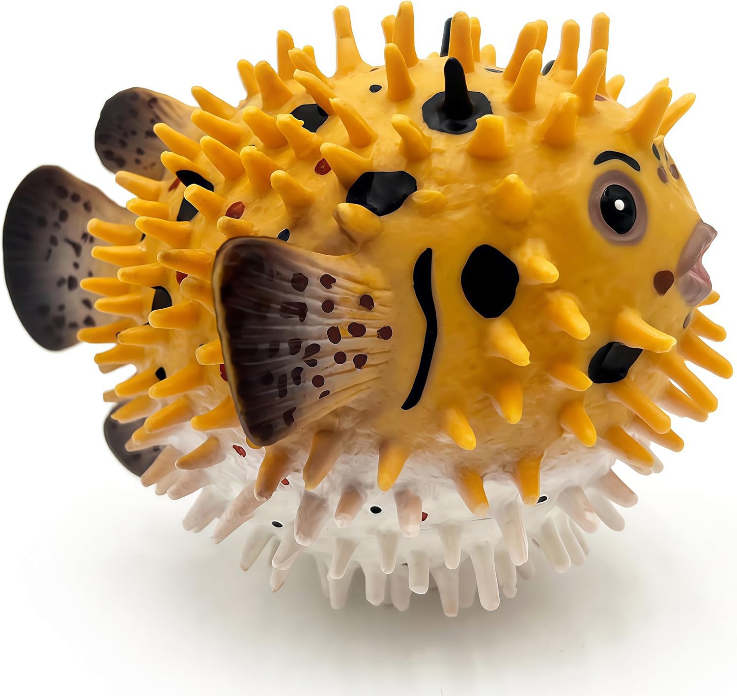 Gemini&Genius Realistic Pufferfish Action Figure, Blowfish Educational Gift, DIY Craft Decor, Swimming Bath Toy