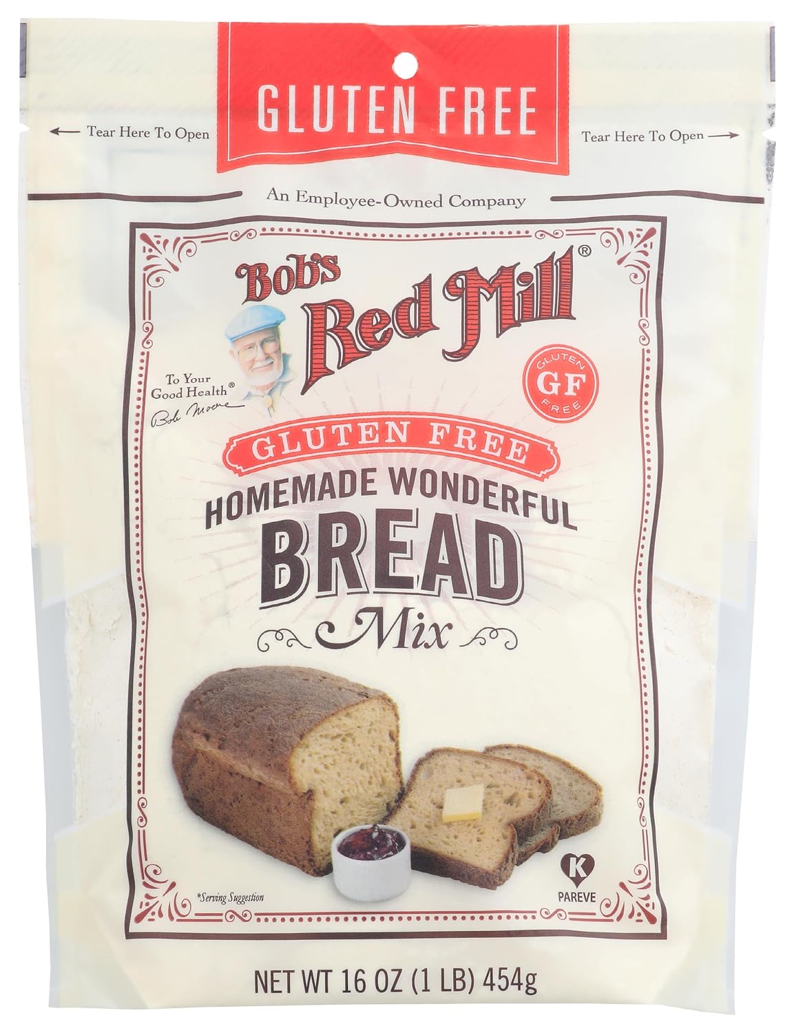 Bob's Red Mill Gluten Free Homemade Wonderful Bread Mix, 16oz