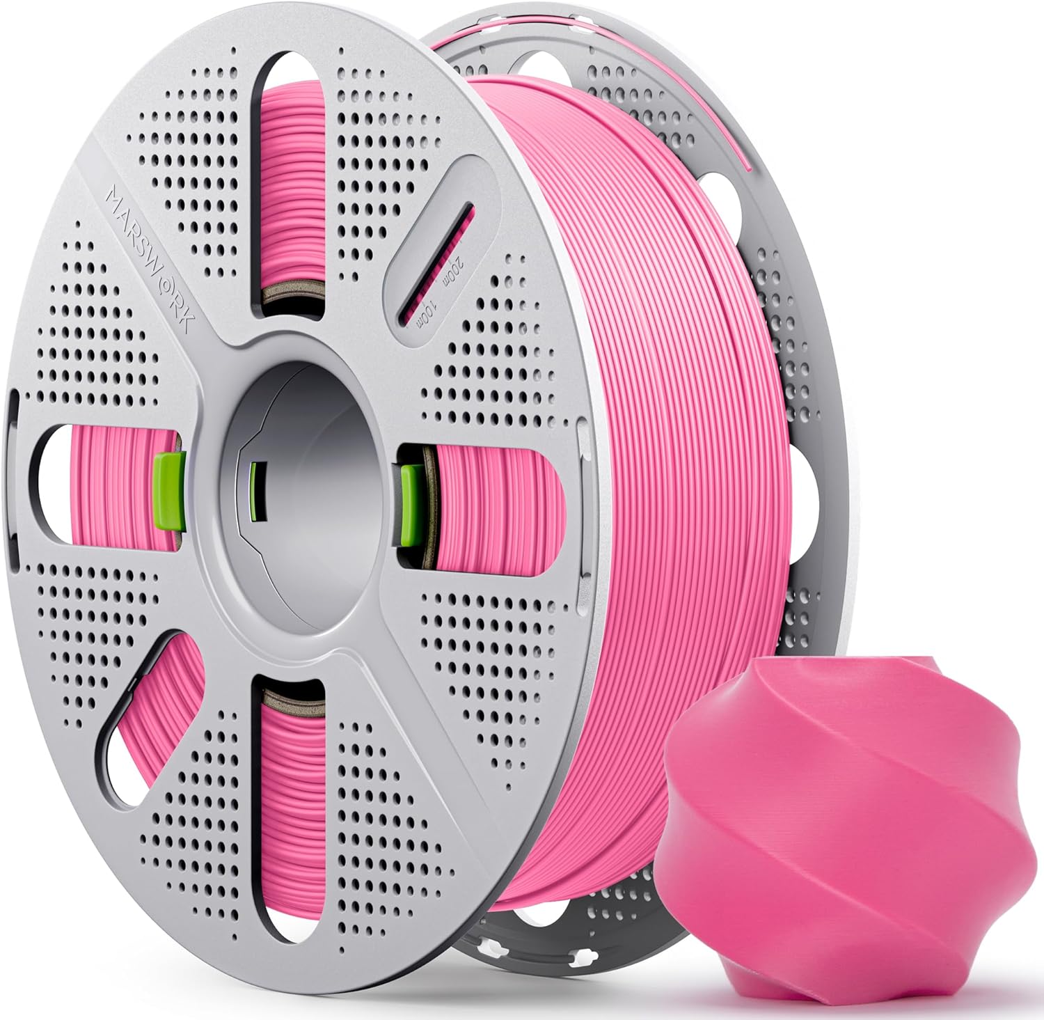 PLA Basic, Pre-Dried Filament with Quick-Swap Reusable Spool 1kg (2.2lbs), 1.75mm 3D Printing Filament, Compatible with Bambu Lab 3D Printers – Hot Pink