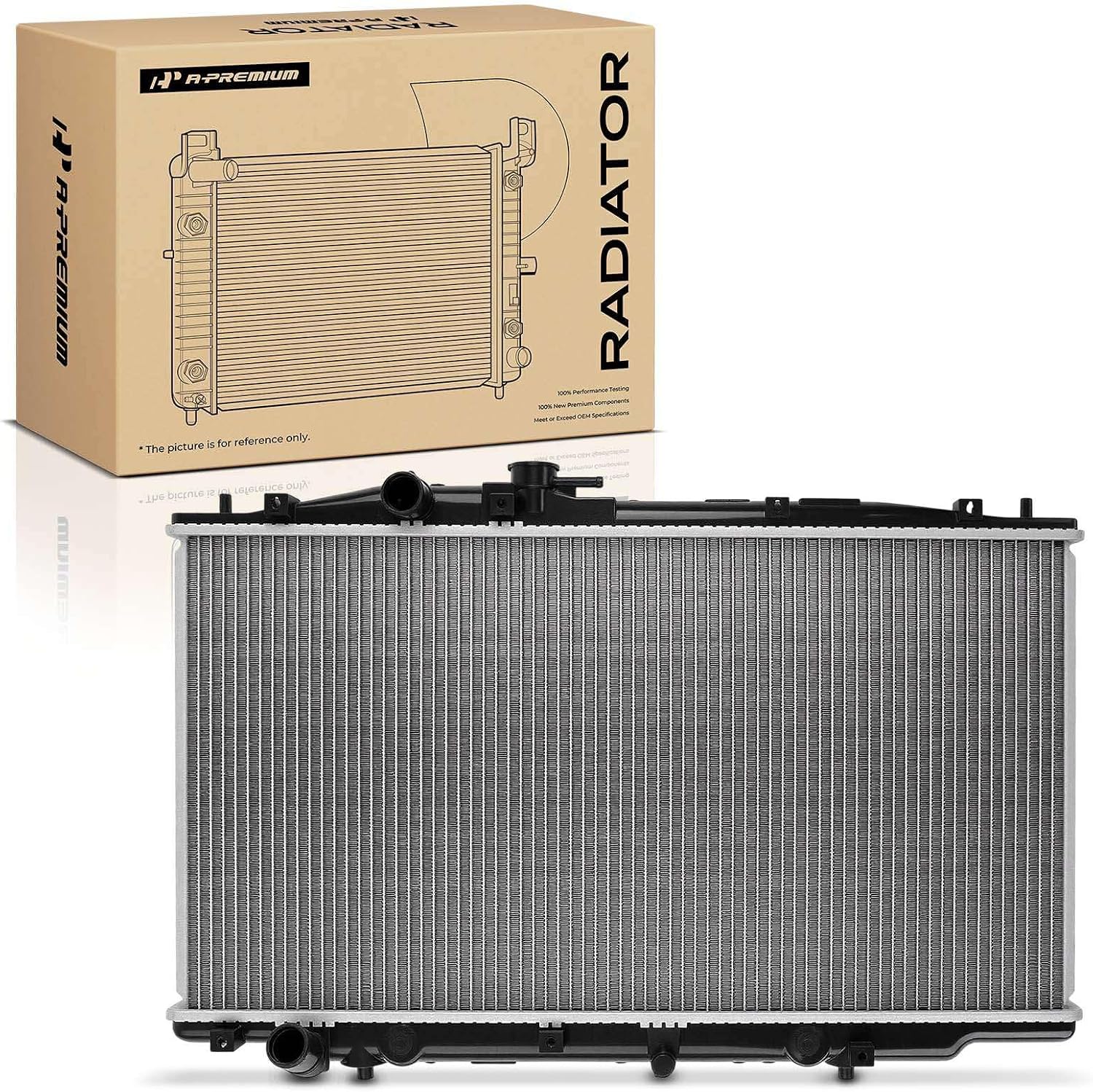 A-Premium Engine Coolant Radiator Assembly Compatible with Honda