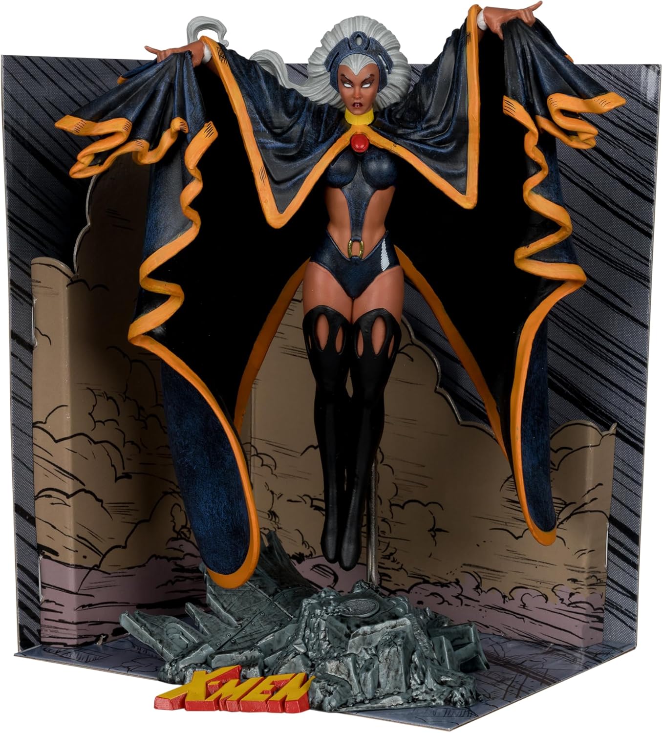 McFarlane Toys - Marvel Storm 1:10th Scale Collectible with Scene (Marvel Tales Featuring Spider-Man and The X-Men #236)