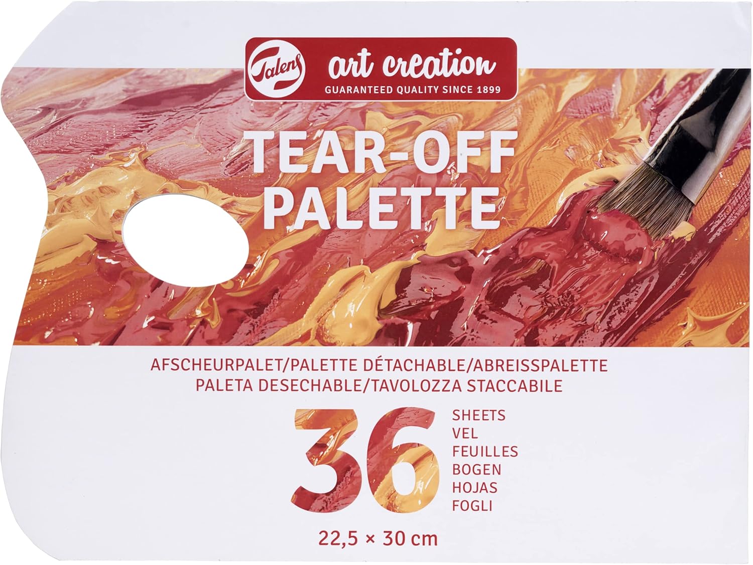 Talens Art Creation Tear-Off Palette, 30 cm x 22.5 cm, Brown