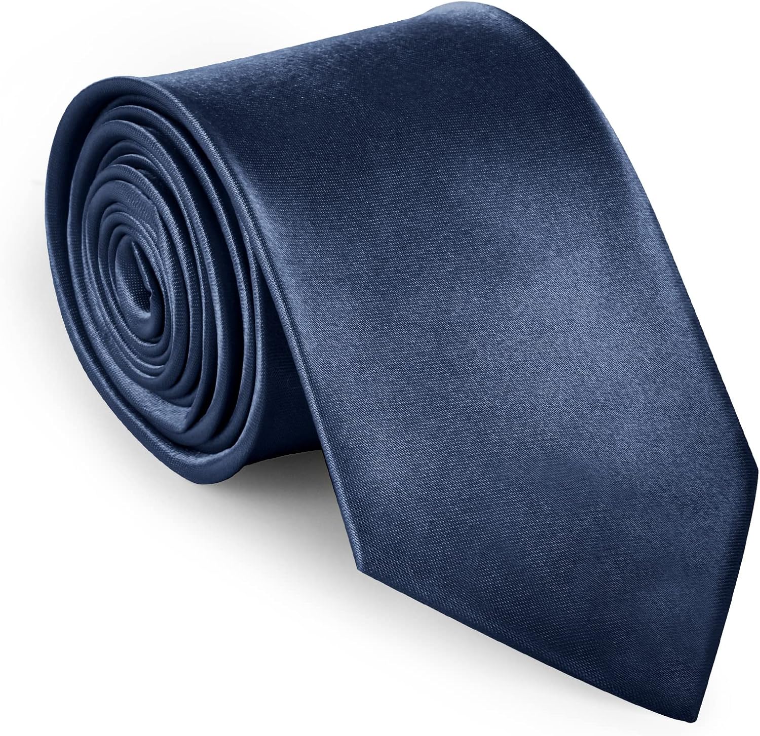 URAQT Men Ties, Classic Men's Solid Satin Neck Tie, Premium Pure Color Necktie with Multiple Colors, Formal Neckties for Men Business Wedding Party Work Tie, 8cm