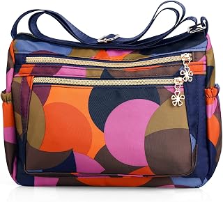 NOTAG Nylon Purses Lightweight Shoulder Bags Multipockets Crossbody Handbags with Adjustable Shoulder Strap