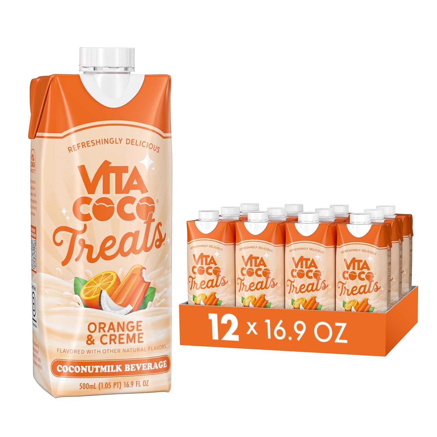 Vita Coco Treats, Orange & Creme, 16.9 Oz (Pack of 12)