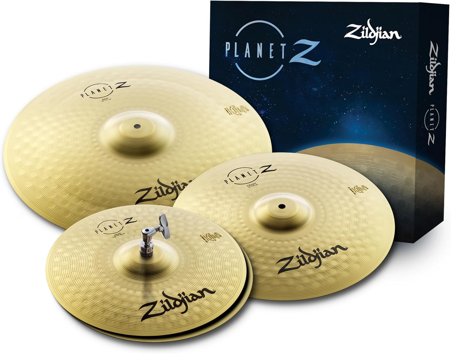 Zildjian ZP4PK Planet Z Complete 14/16/20-Inch Cymbal Pack