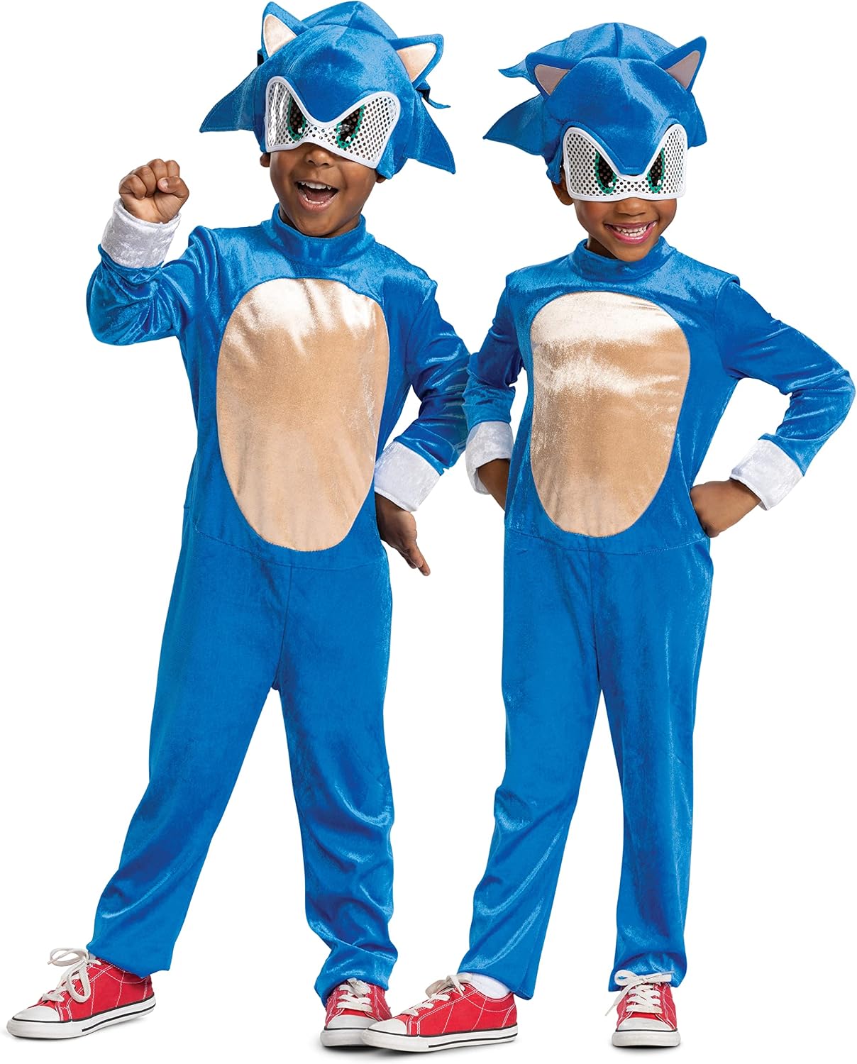 Disguise Sonic the Hedgehog Costume, Official Sonic Movie Costume and Headpiece, Toddler Size Medium (3T-4T)