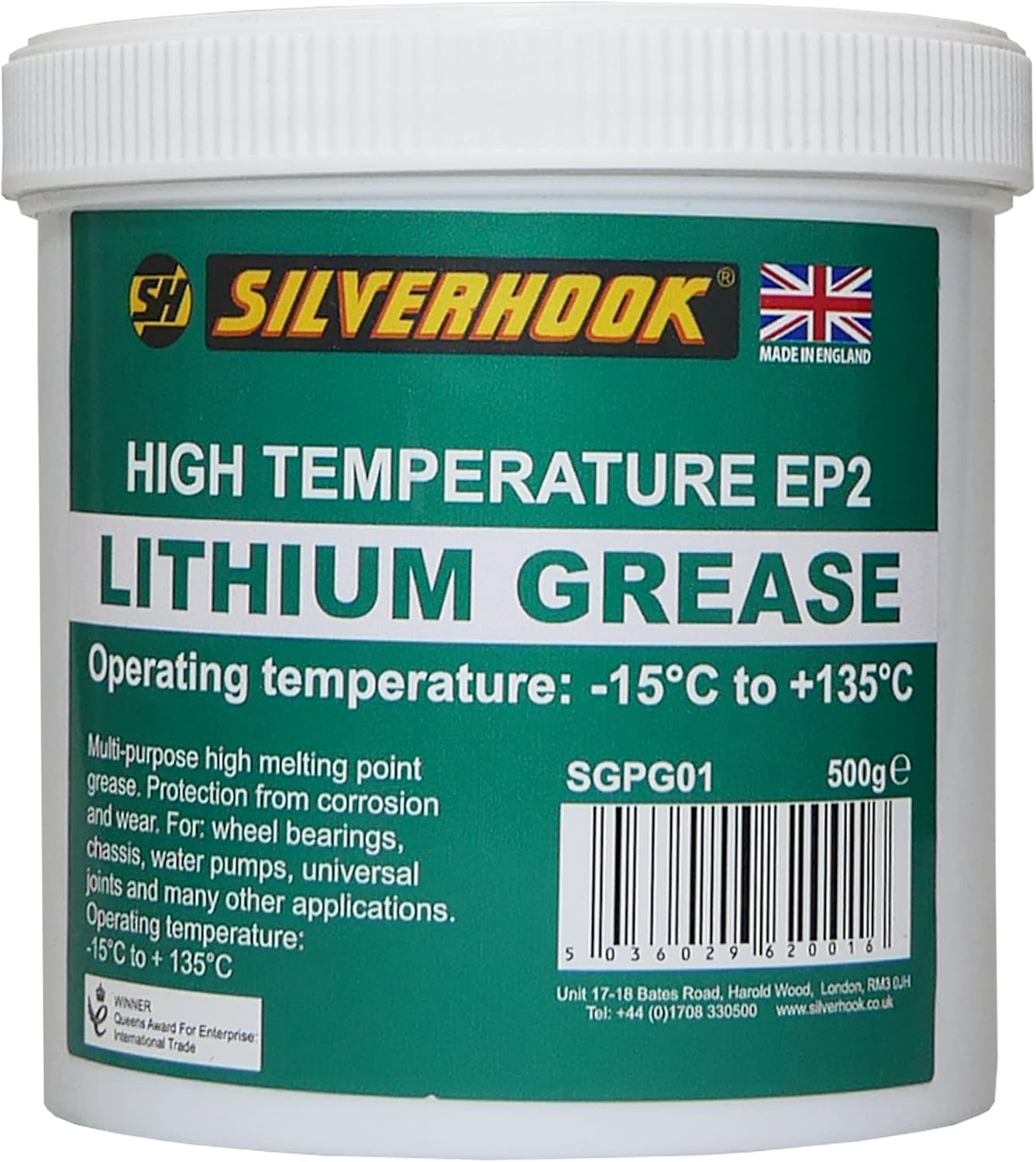 Silverhook Lithium EP2 Grease 500g