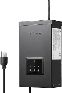 DEWENWILS Smart Low Voltage Landscape Transformer 300W, 3 Independent Outputs, 120V AC to 12V/14V AC, Landscape Lighting Transformer with Schedule & Timer, Work with Alexa & Google Assistant