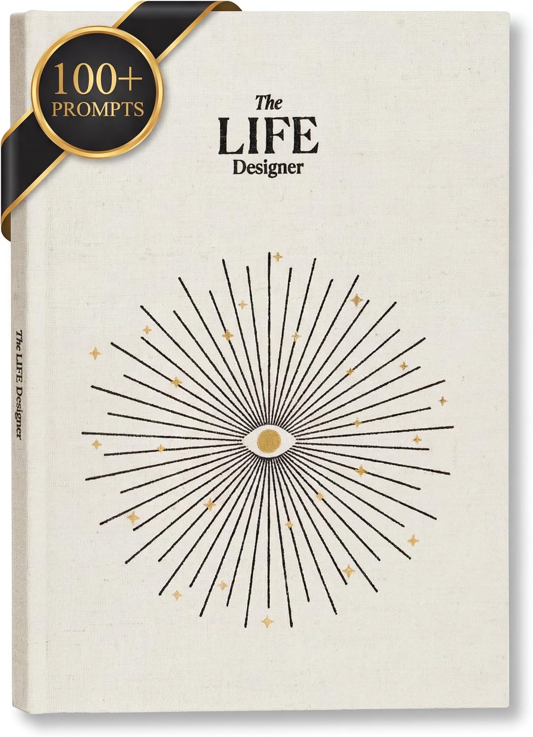 Intelligent Change Life Designer Journal – Guided Life Planner for Goal Setting & Self Reflection – Undated 10 Year Vision Book for Personal Growth & Mindfulness – Natural Cotton Hardcover