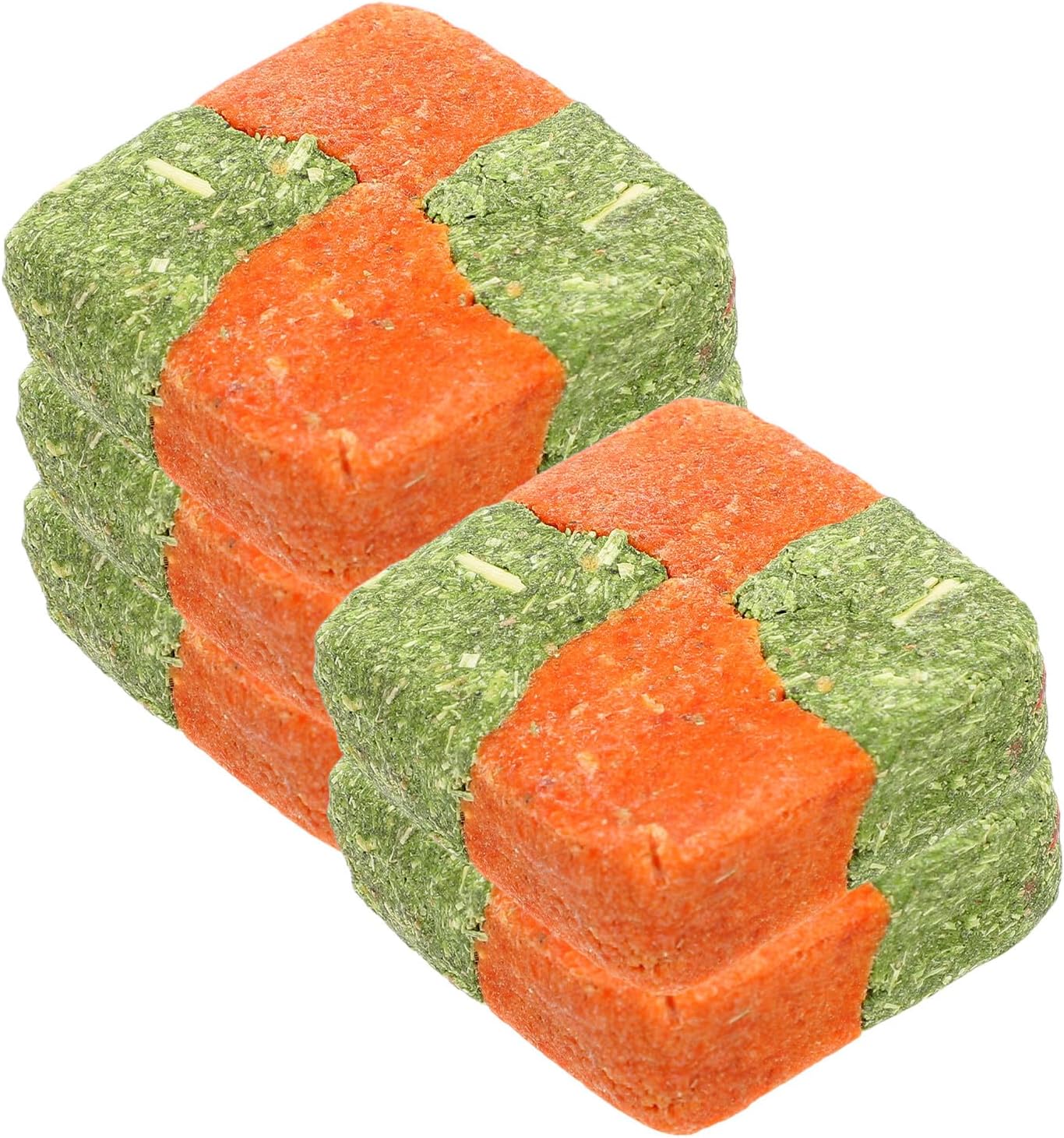 Gatuida 5Pcs Natural Timothy Grass Cubes Pet Snacks for Rabbits Guinea Pigs Hamsters Chinchillas Small Animal Chew Treats Healthy Molar Care Active Play