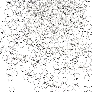 6mm Open Jump Rings Jewelry DIY Findings for Choker Necklaces Bracelet Making, Silver, 1000 PCS