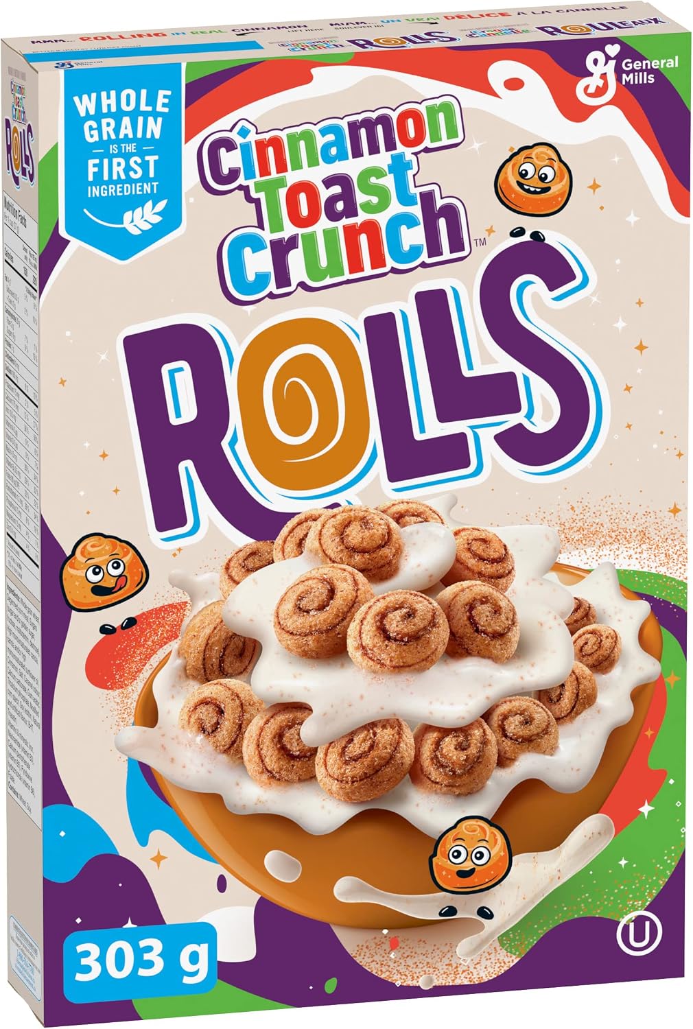 General Mills Cinnamon Toast Crunch Rolls Cereal 303g
