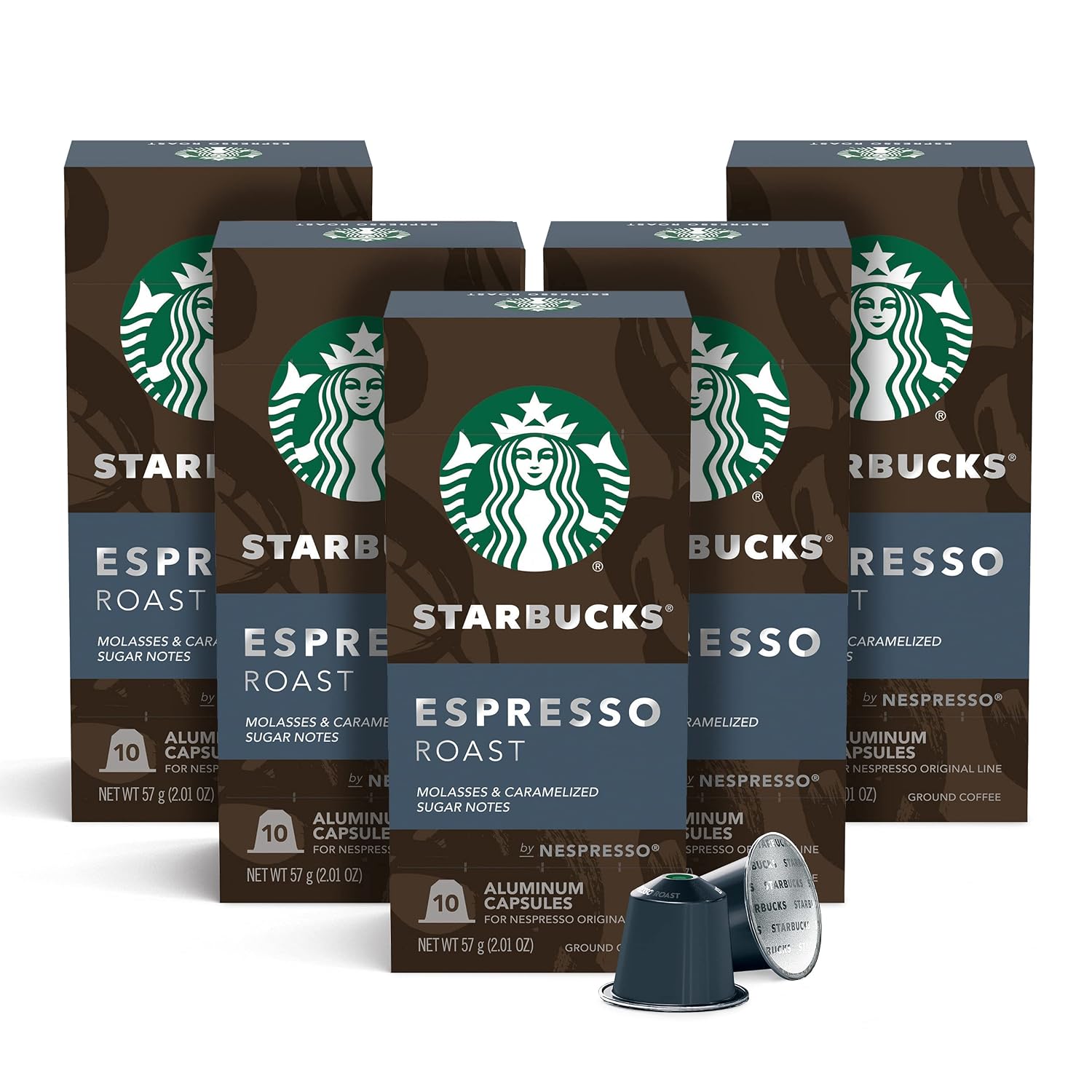Starbucks by Nespresso Original Line Dark Roast Espresso, 50-count Espresso Pods