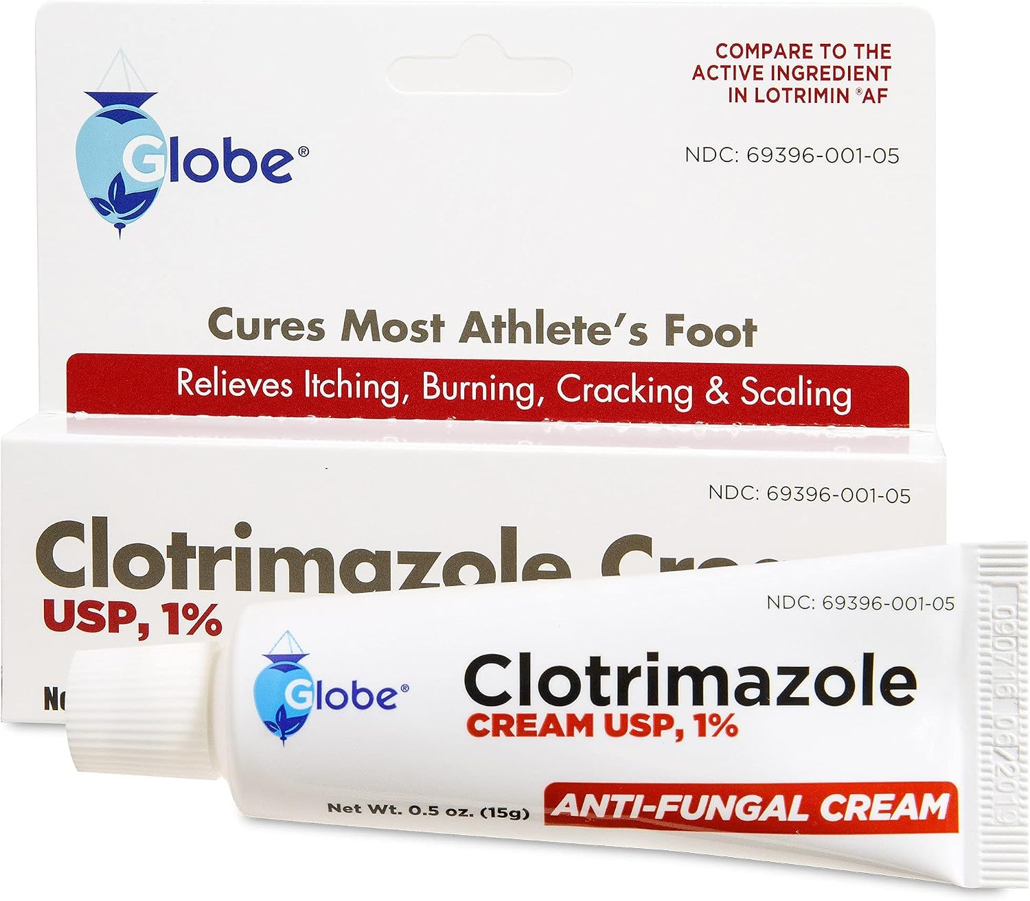 Globe Clotrimazole Antifungal Cream 1% (0.5 oz) (24 pack)