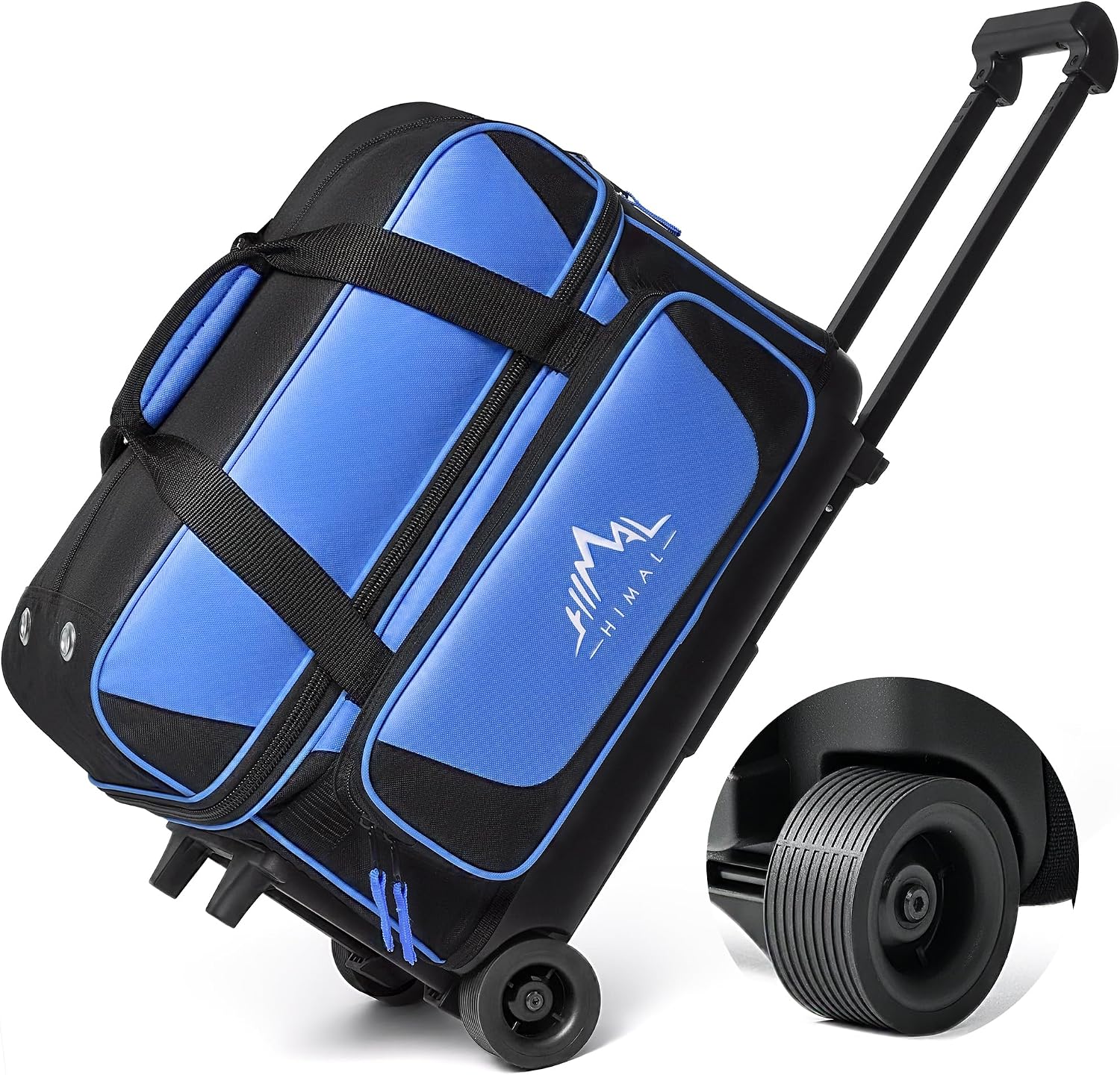 GoHimal 2-Ball Bowling Bag, Large Storage Pocket
