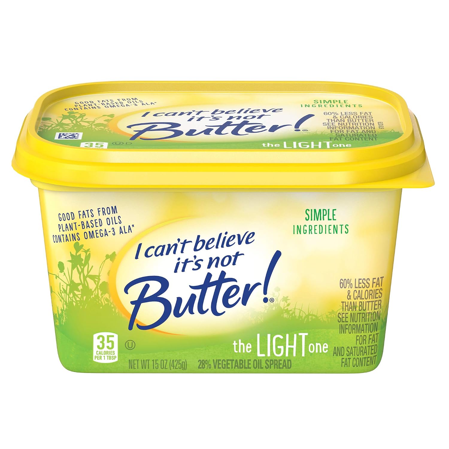 I Can't Believe It's Not Butter!, Light Buttery Spread, 15 oz