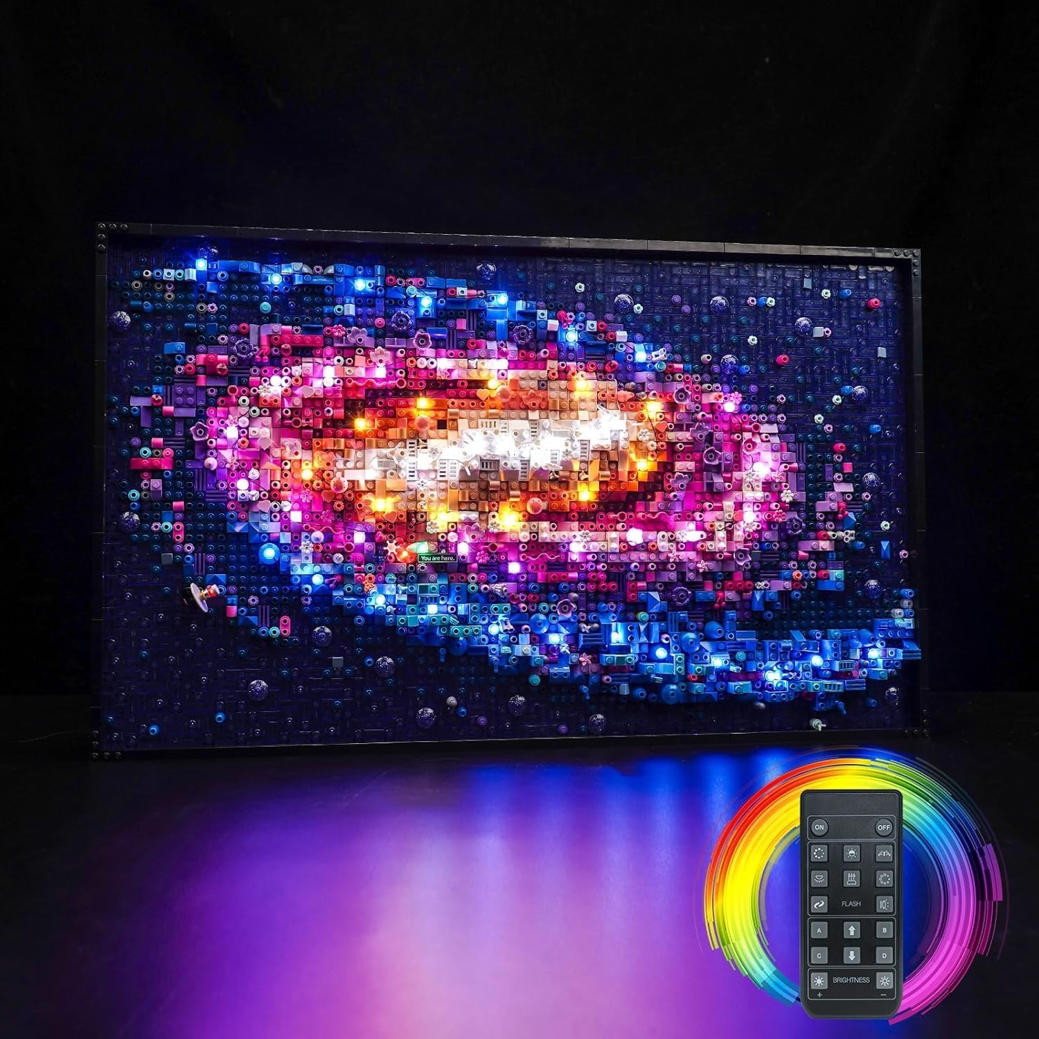 RC LED Light Kit Compatible with Lego 31212 The Milky Way Galaxy (No Models) RC Creative Lighting Set Accessories Compatible with Lego The Milky Way Galaxy Set (RC Version Light Kit)