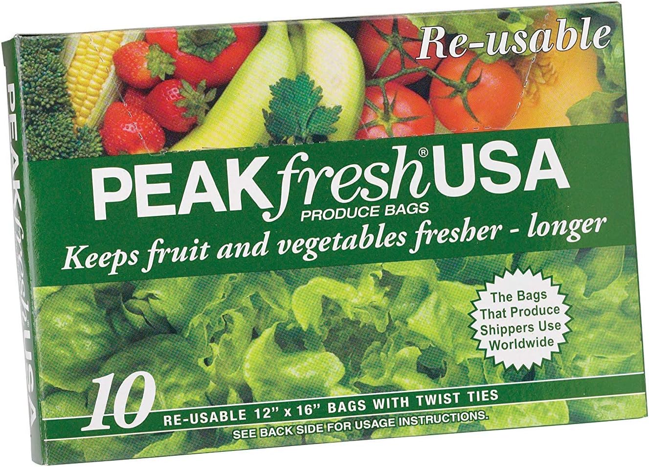 Re-Usable Produce BagsSet of Two (20 bags total) by Peak Fresh