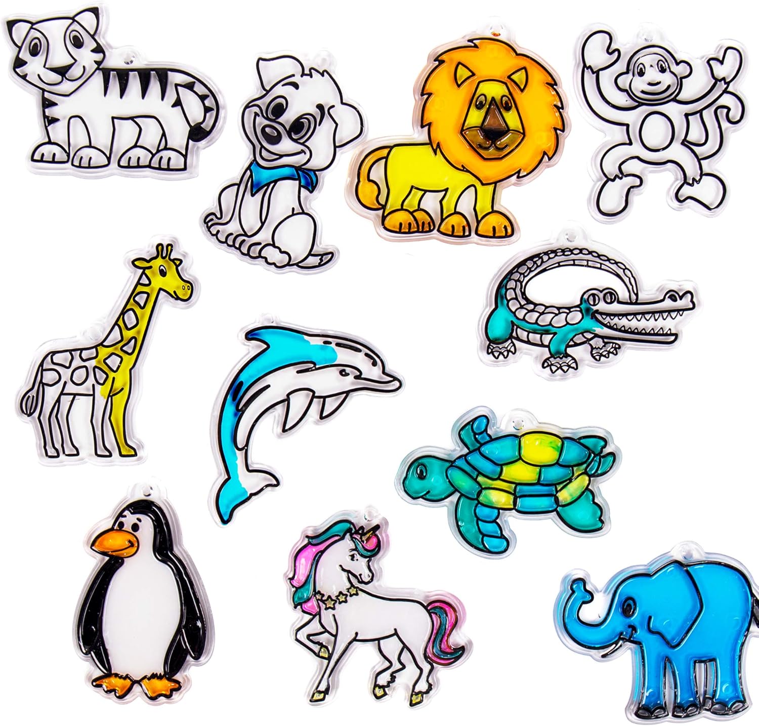 Made by Me Animal Suncatcher Refill Pack 12 pk by Horizon Group USA, Multicolor, one Size