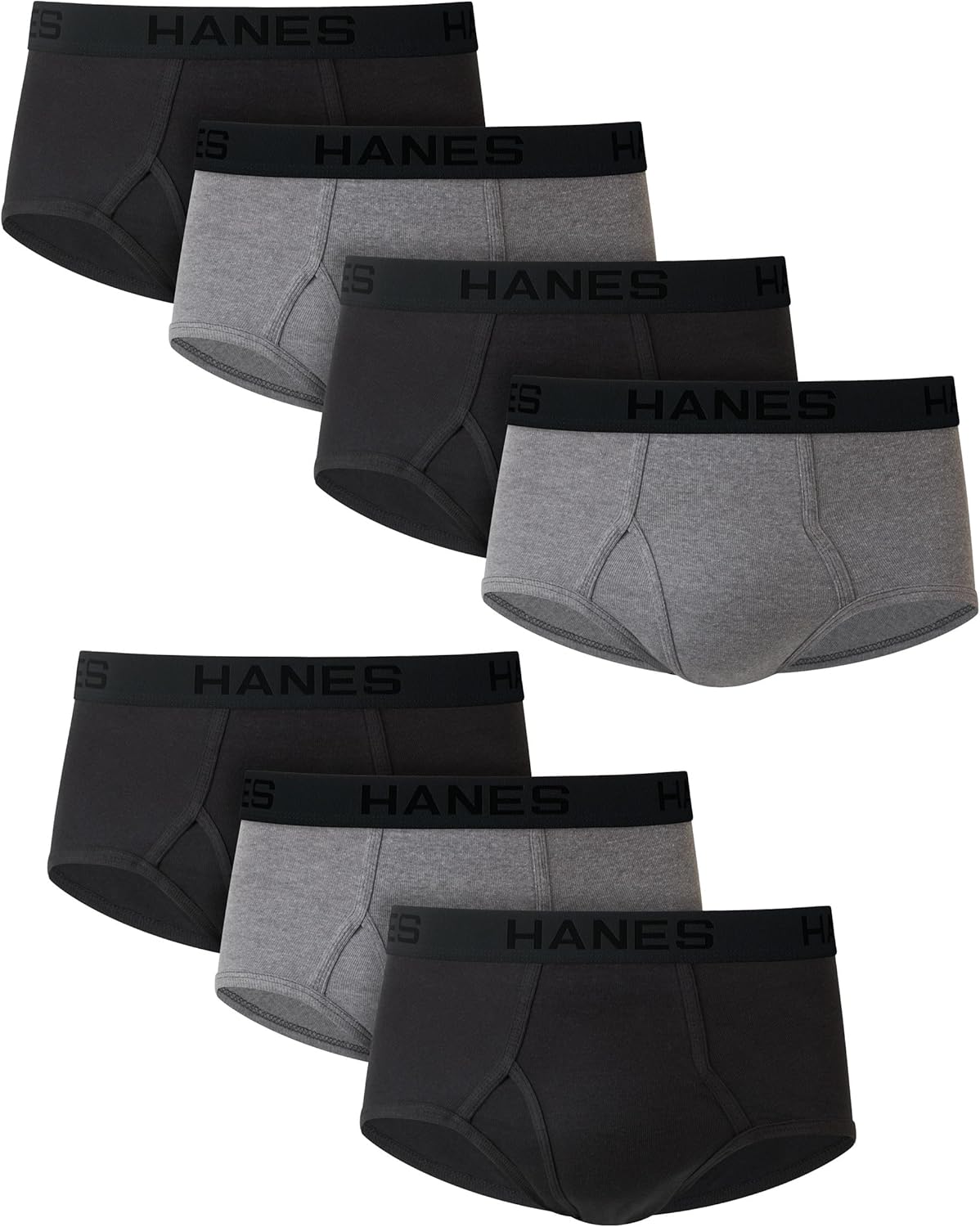 Hanes Ultimate Men's Briefs Pack, 7 Pairs, Cool & Breathable Cotton Underwear, Moisture Wicking