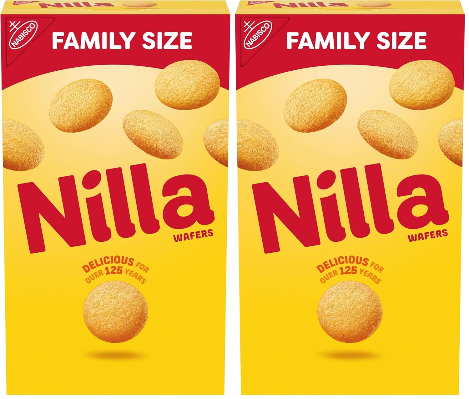 Nilla Wafers Cookies, Vanilla, 15 oz | Family Size | Pack of 2