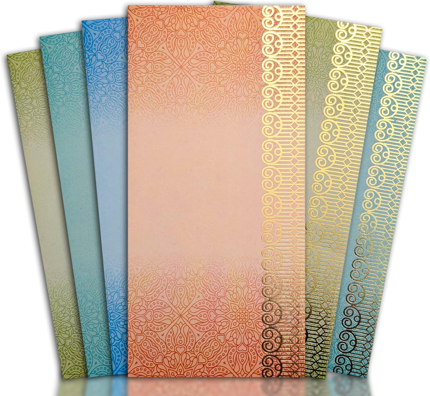 New Fashion House NFH Shagun Money Envelopes (Pack of 20) Fancy Gifting Wallets for Wedding Eid Diwali Christmas, Assorted