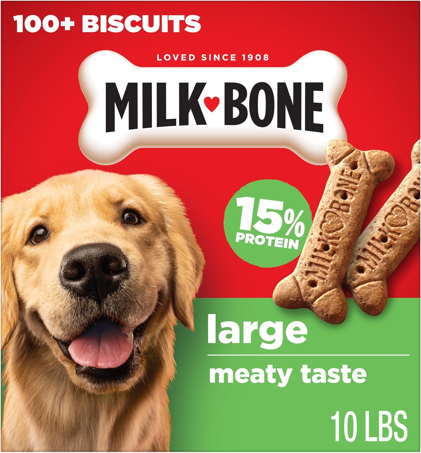 Milk-Bone Original Biscuits Large Dog Treats, 10 Lb.