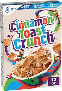 Original Cinnamon Toast Crunch Breakfast Cereal, 12 OZ Cereal Box