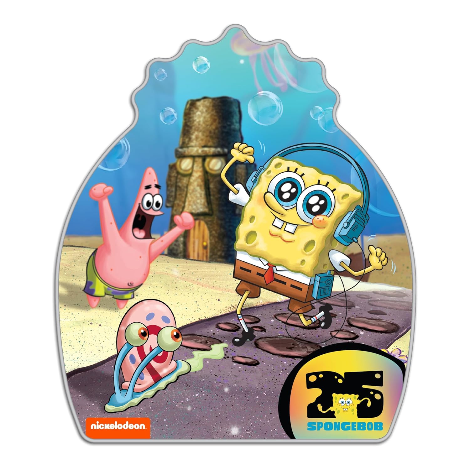 PEZ Spongebob Gift Set, Four Dispensers and Six Candy Refills in Collectible Tin