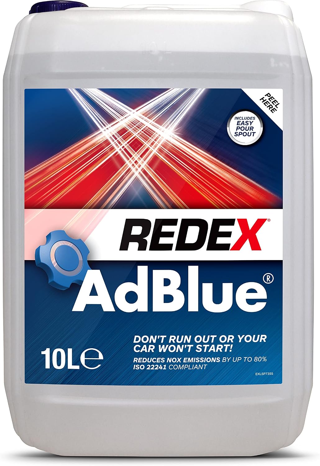 Redex RADD0036A 10L Adblue With Spout 10 Litre Fuel Additive Treatment Fluid, Blue