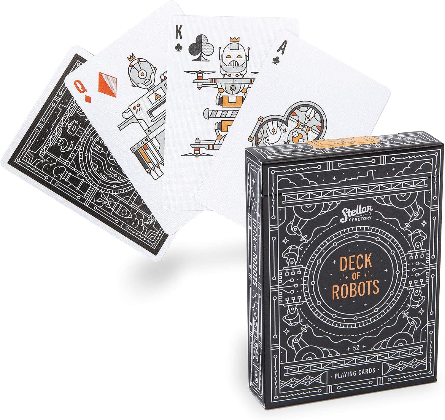 Stellar Factory Deck of Robots: A Playing Card Deck Featuring Restless Robots