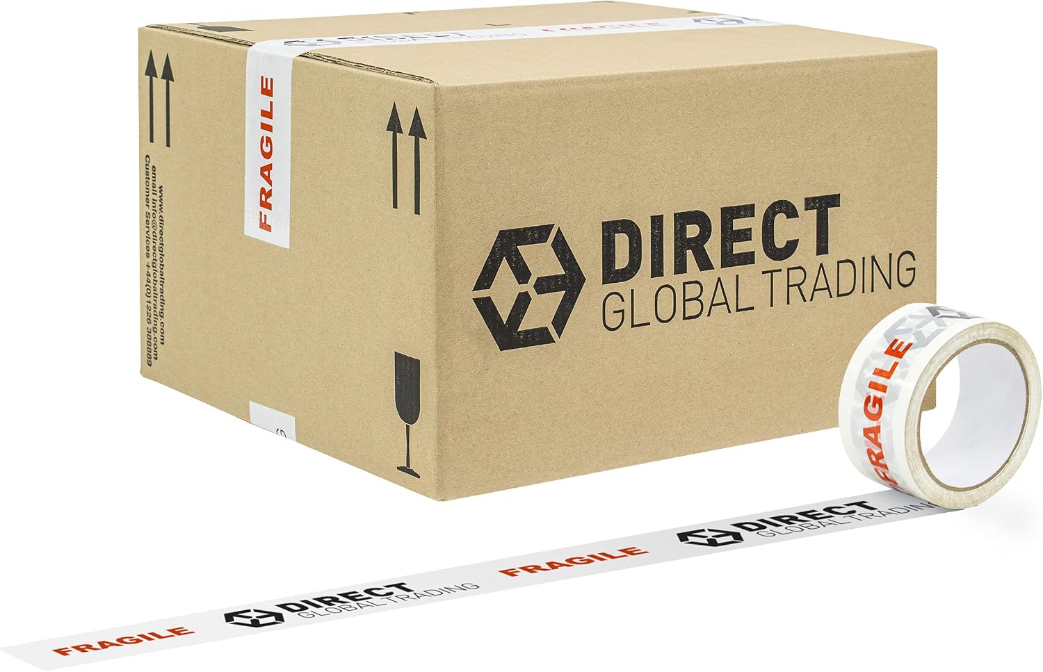 20 Strong Cardboard Storage Packing Moving House Boxes Double Walled Perfect for Delicate Items 34cm x 31cm x 20cm with Fragile Tape