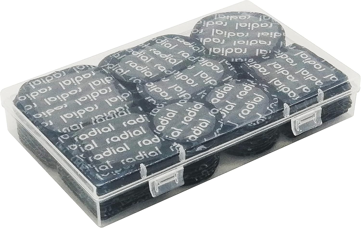 Professional Self-Vulcanizing Tire Repair Patches 96 pcs - Multi-Size (41mm to 57mm) Radial Tire Patch Kit for Cars/Trucks/Motorcycles, Heavy Duty, Heat