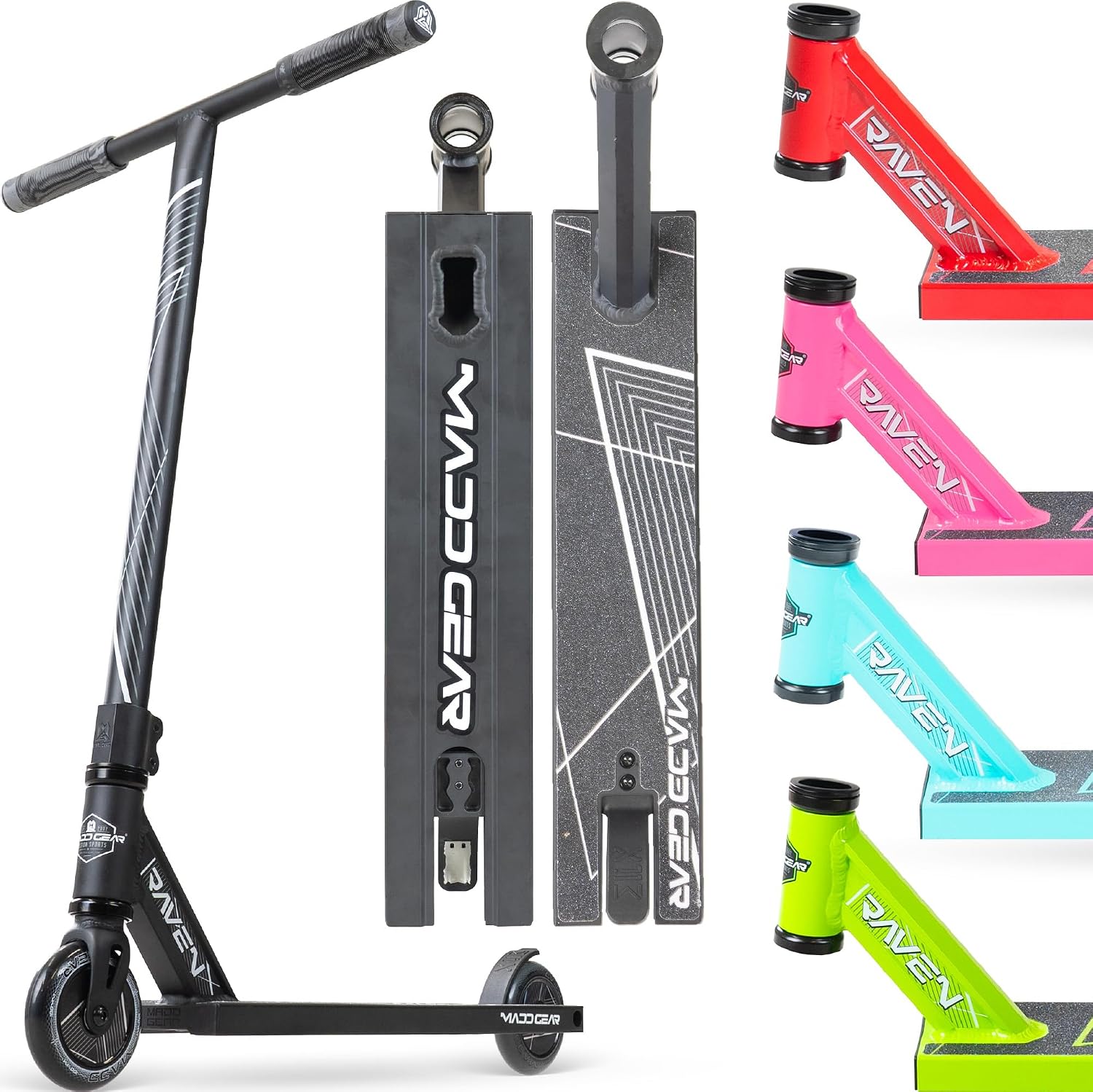 Pro Stunt Scooter for Kids Ages 5-12 Lightweight Durable Trick Scooter for Skatepark and Street – Easy Assembly – Madd Gear MG2