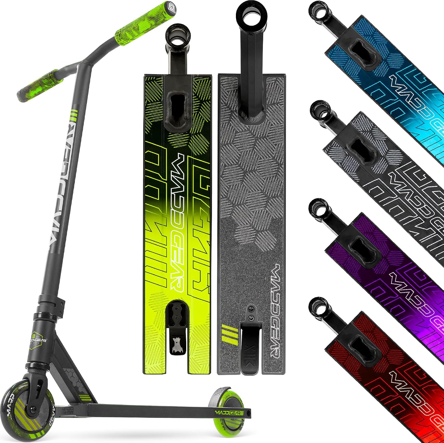Pro Stunt Scooter for Kids Ages 8-12 – Lightweight Durable Freestyle Trick Scooter for Skatepark and Street – Easy Assembly – Madd Gear MG3 Zen