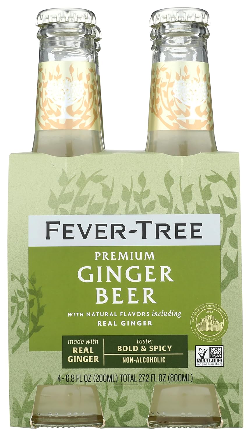 Fever-Tree Premium Ginger Beer, 6.8 Fl Oz 4 count