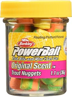 Berkley PowerBait Power Nuggets 4-Pack Fishing Dough Bait, Assorted Colors, Scent Dispersion Technology, Irresistible Scent and Flavor, Moldable and Easy to Use
