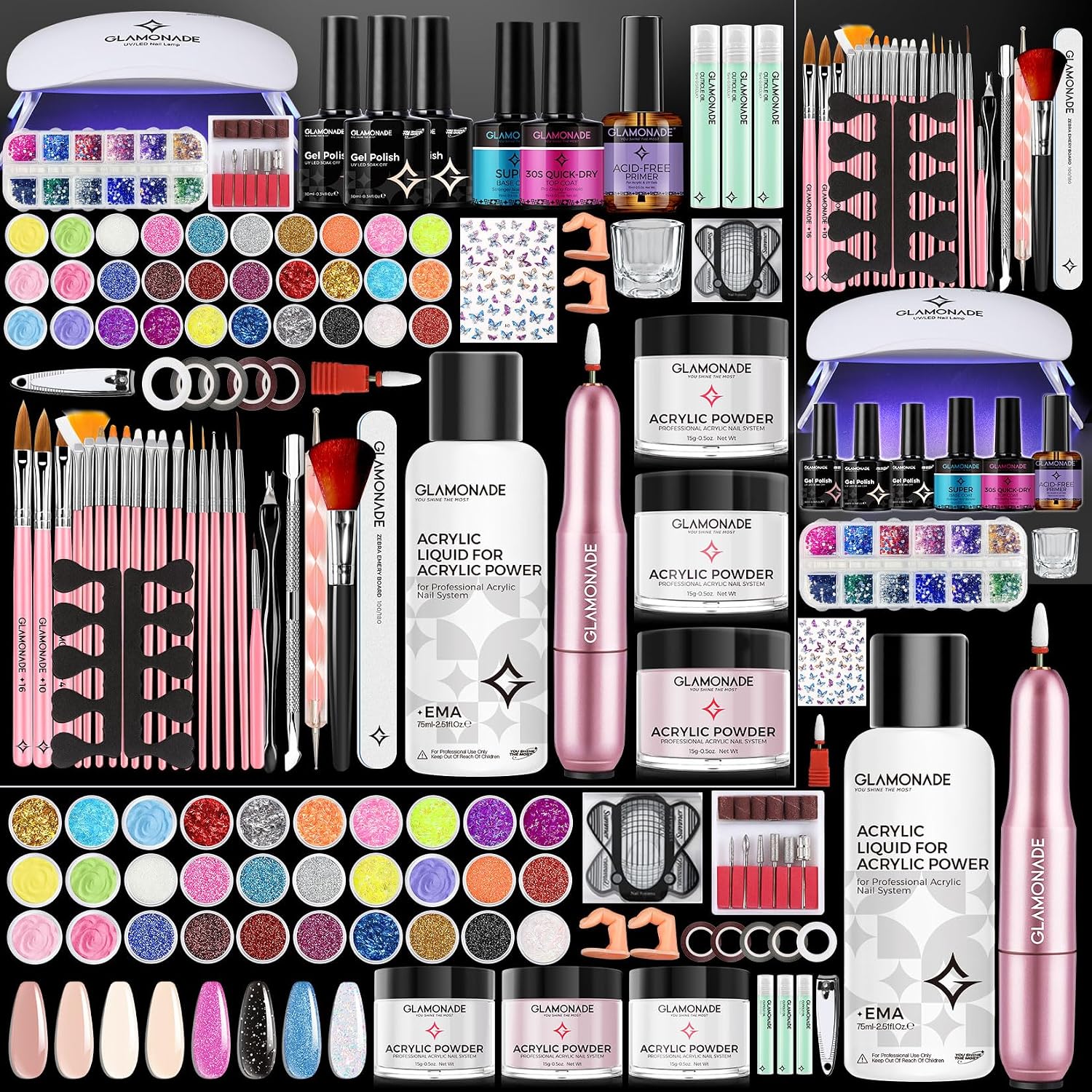 Glamonade Acrylic Nail Kit for Beginners: Easy to Learn, Fun to Create