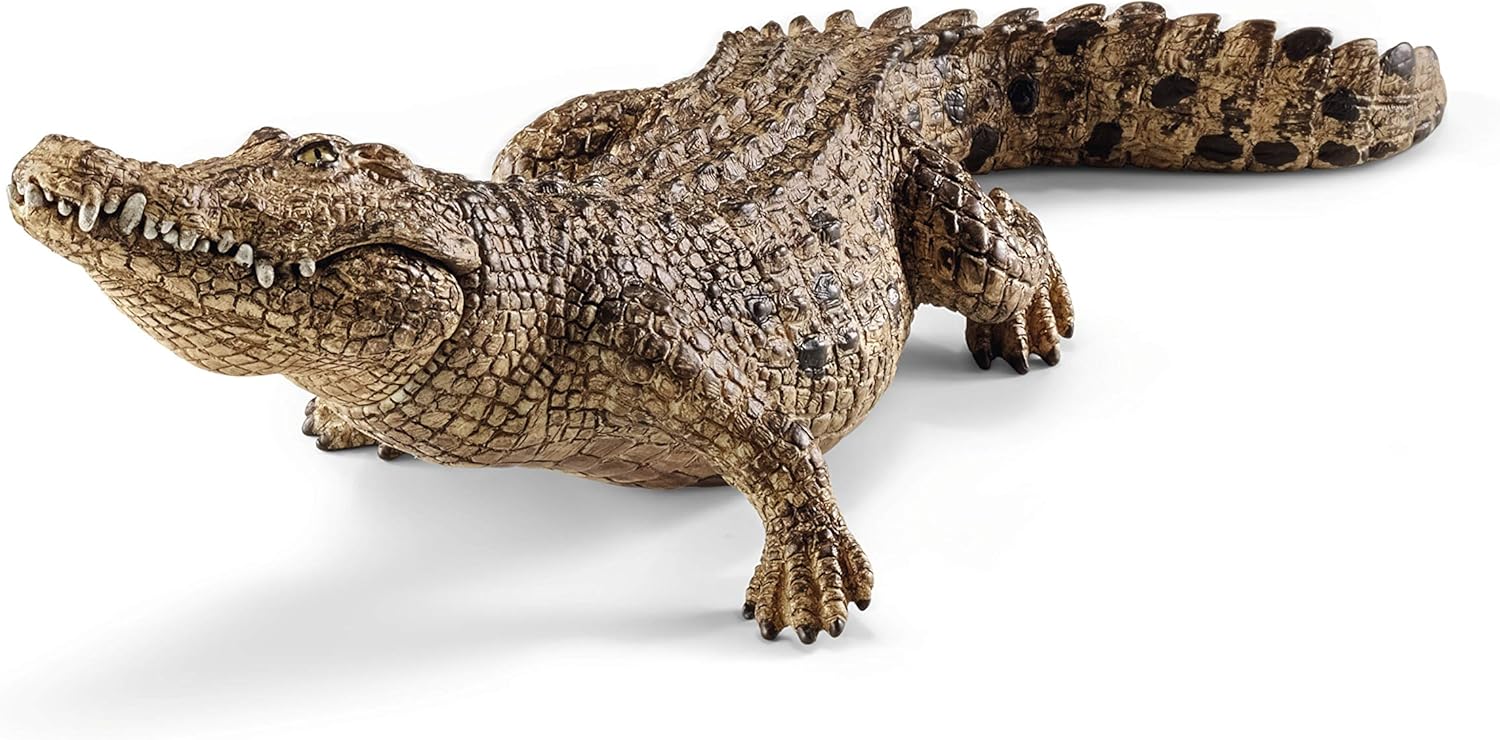 Schleich Wild Life, Realistic Wild Animal Toy for Boys and Girls, Crocodile Toy Figurine with Movable Jaw