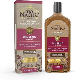 Tio Nacho Shampoo with Ginseng, Royal Jelly, Aloe Vera & Jojoba, Strengthening Hair Care to Reduce Loss & Breakage, Revitalizing, Nourishing Formula, 14 Fluid Ounces