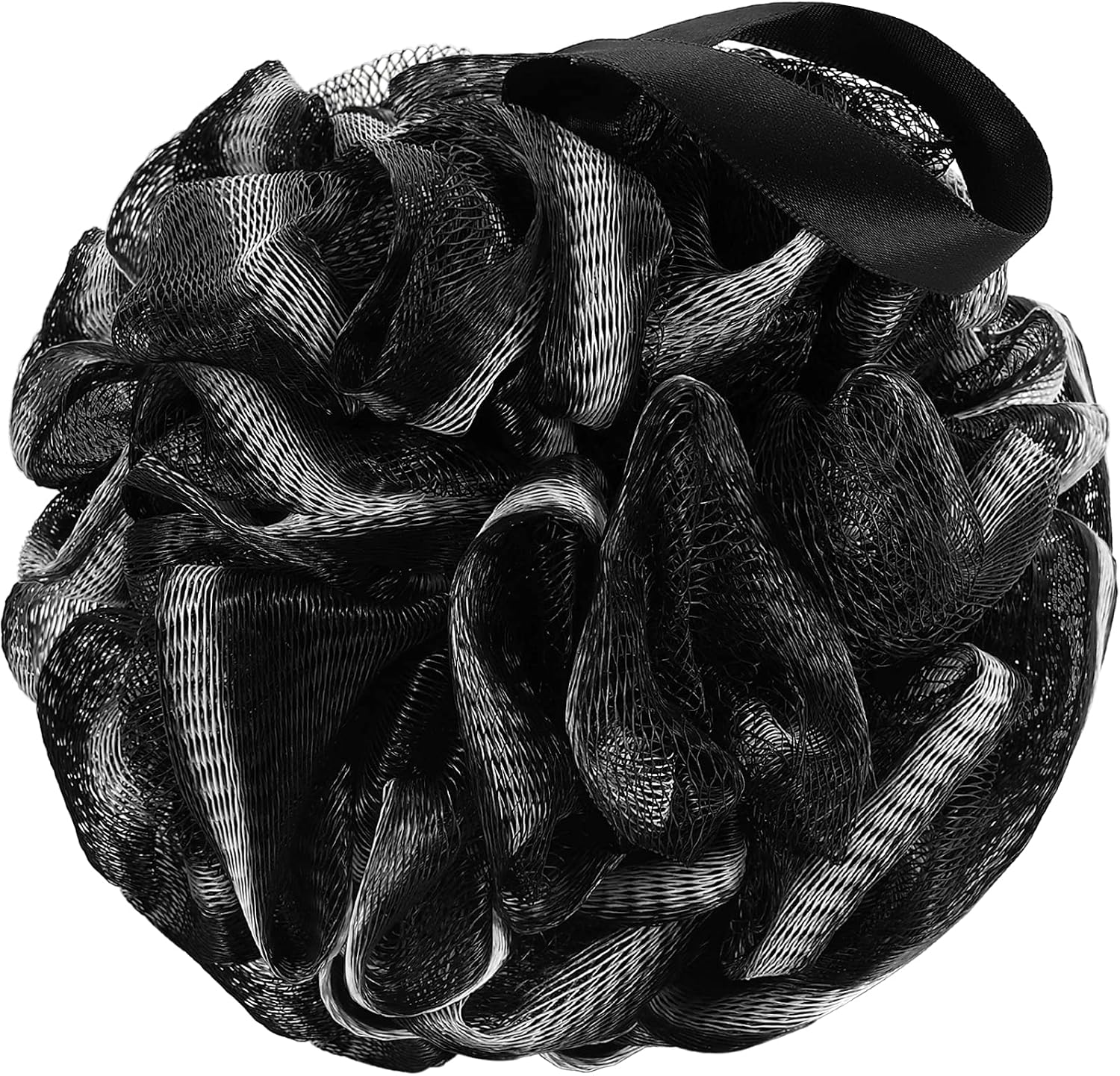 Urbanstrive Shower Bath Sponge XL 75g Soft Shower Loofahs Balls for Body Wash Men Women Bathroom Accessories, 1 Pack, Black