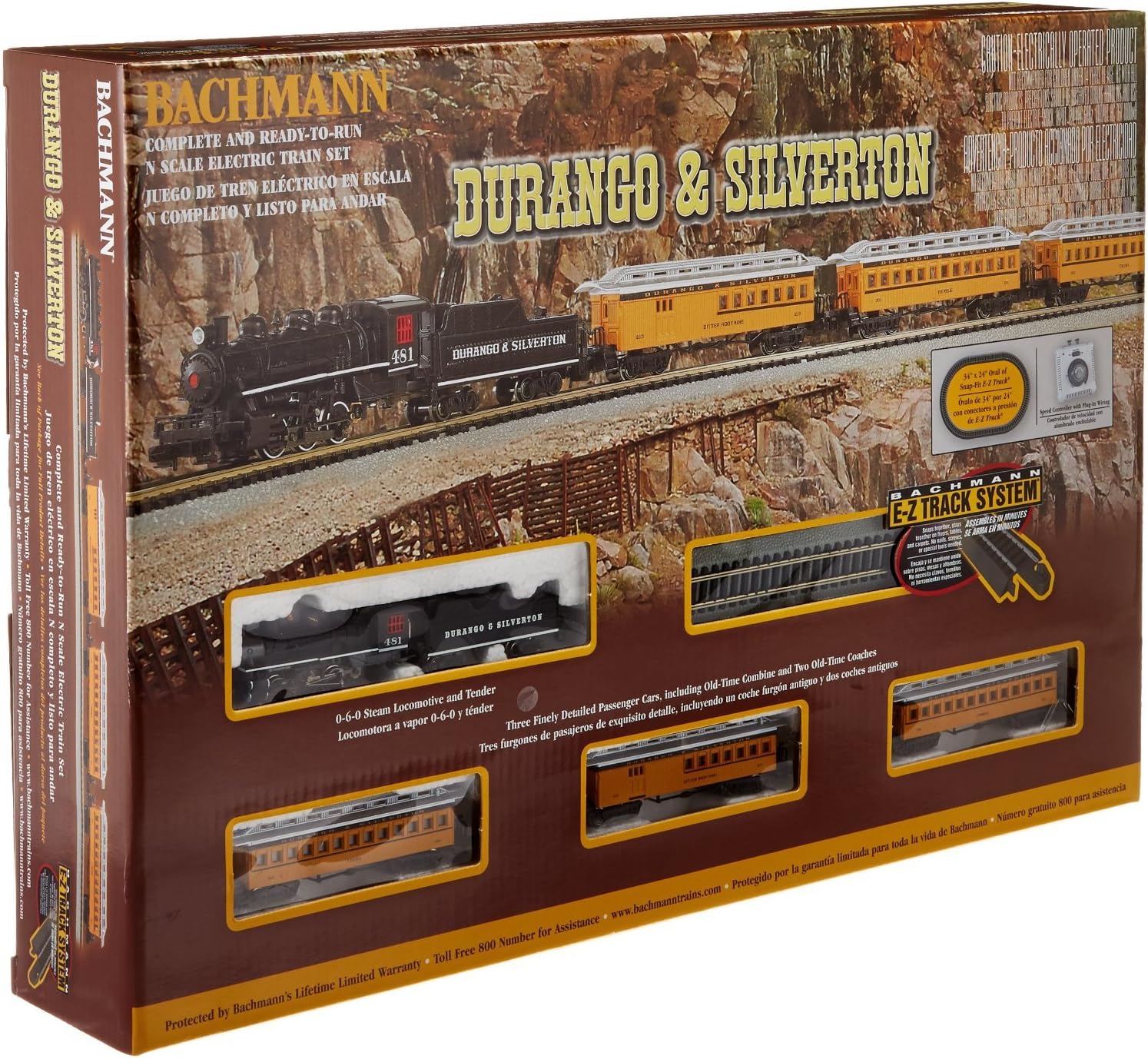 Bachmann Trains Durango & Silverton Ready to Run Electric Train Set N Scale