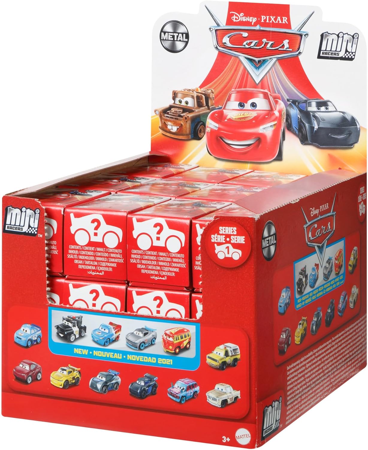 Mattel Disney and Pixar Cars Toy Die-Cast Mini Vehicle in Blind Box for Surprise with Character Car for Racing & Storytelling (Styles May Vary), GKD78