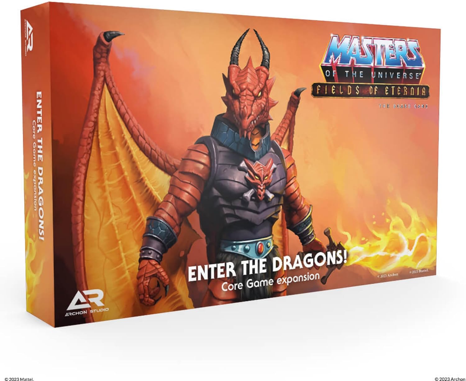 Masters of The Universe Enter The Dragons Expansion Set for Fields of Eternia Board Game, for 1-6 Players, Ages 14+