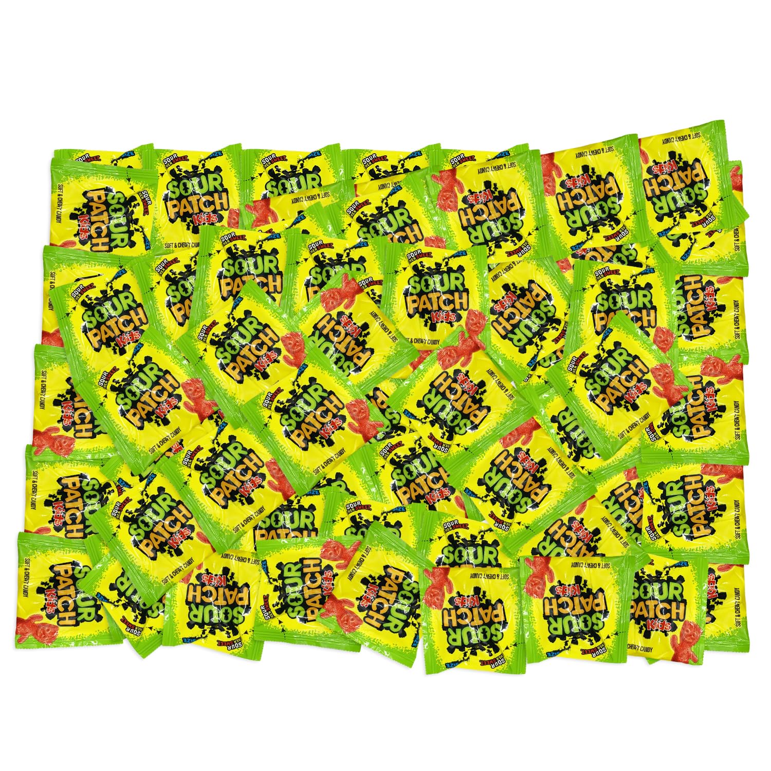 SourPatch Kids Soft & Chewy Candy - Sour Flavor - 2 lbs Individually Wrapped Sweet & Sour Candy Pack - Delicious Gummy Treats for Pinata Stuffers, Movie Nights, Birthdays, Pantry & Baby Showers